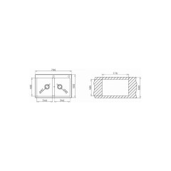 Pyramis Νεροχύτης Ένθετος Μπεζ Pyragranite Alazia (79X50) 2B 079811111 Pyramis Νεροχύτης Ένθετος Μπεζ Pyragranite Alazia (79X50) 2B 079811111
